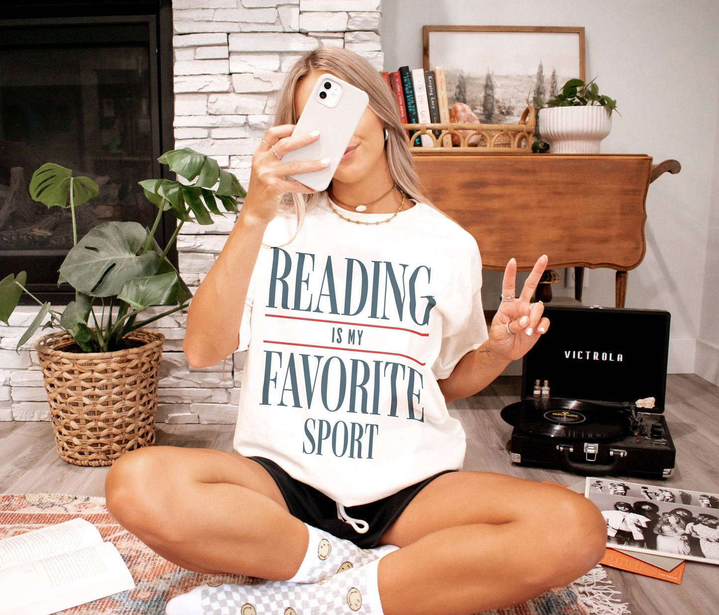 Vintage Reading Is My Favorite Sport Shirt, Bookish T-shirt