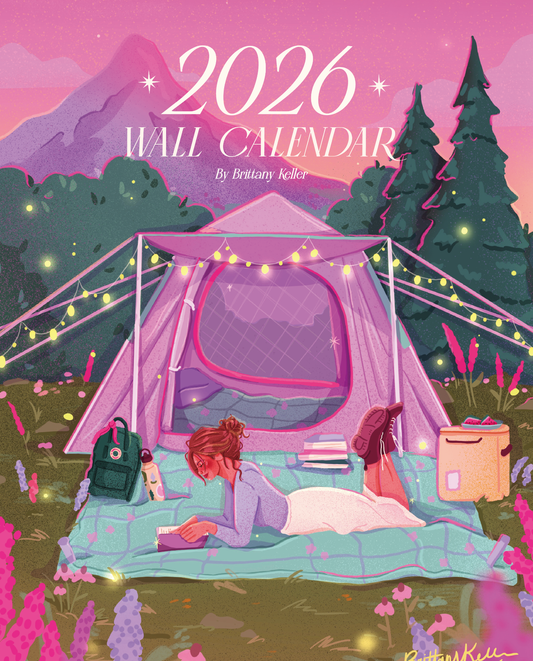 2026 Brittany Keller Art Wall Calendar