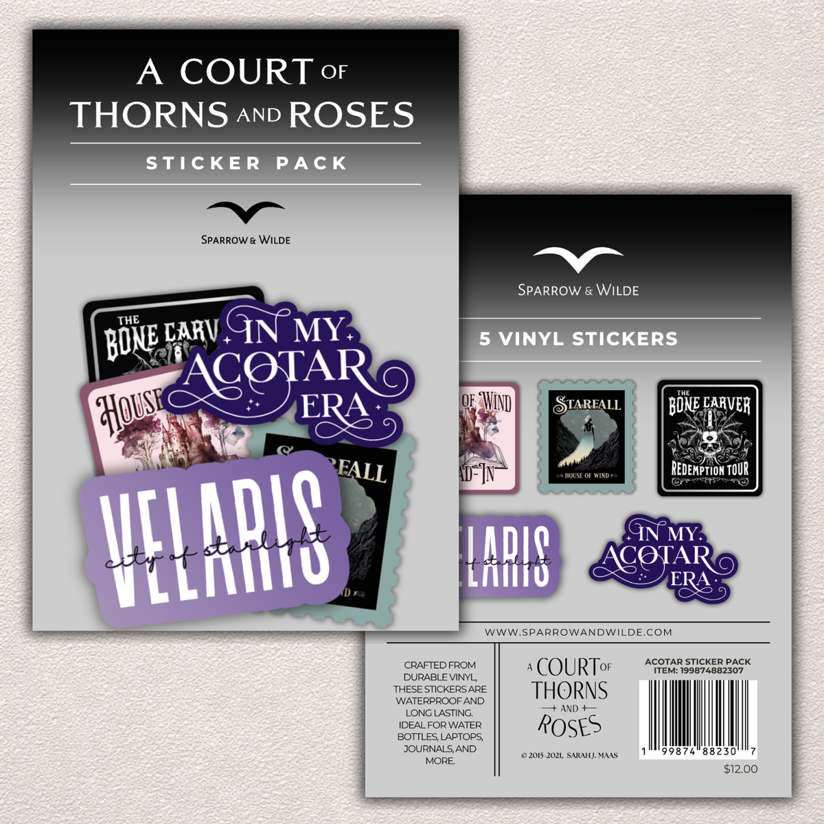 ACOTAR Sticker 5-Pack