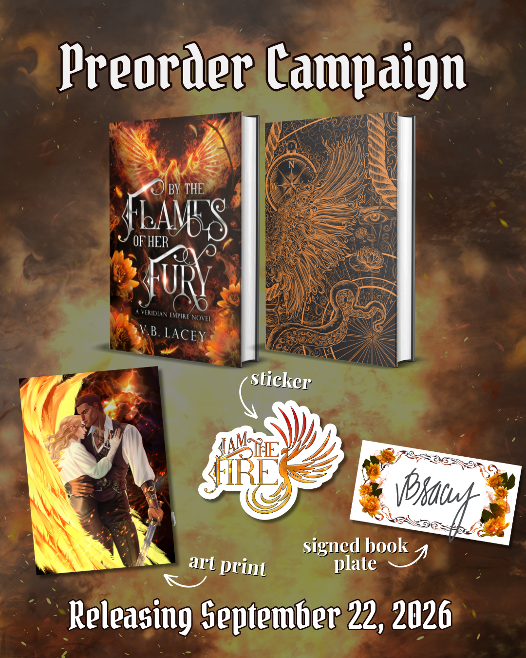 By the Flames of Her Fury (The Veridian Empire, #4) [PREORDER]